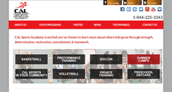 Desktop Screenshot of calsportsacademy.com
